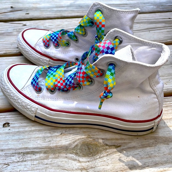 Converse Unisex Hi-Top Sneakers Size W5/ M3 - Picture 8 of 12